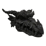 27" Black Dragon Skull Statue - Magick Magick.com