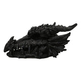 27" Black Dragon Skull Statue - Magick Magick.com