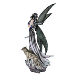 27.5" Fairy Statue - Fairy with Wolves - Magick Magick.com