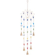 29" Brass Bell Chime with Glass Chakra Beads - Lotus - Magick Magick.com