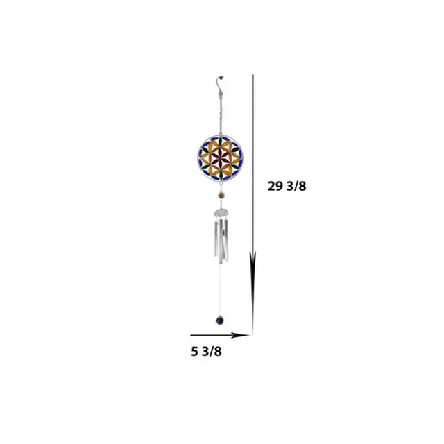 29.5" Flower of Life Wind Chime - Magick Magick.com