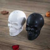 2.3" Salt & Pepper Shaker - Black & White Skulls - Magick Magick.com