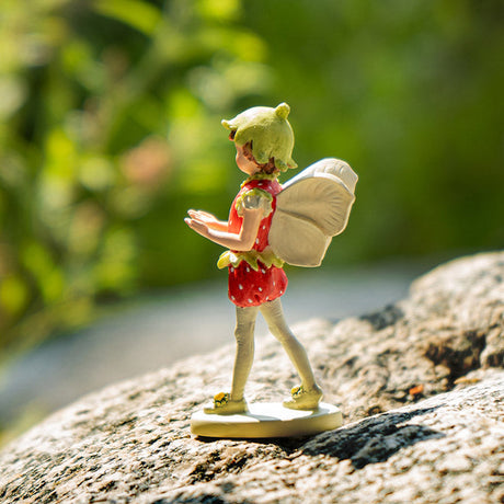 2.4" Mini Flower Fairy Figurine - Strawberry - Magick Magick.com