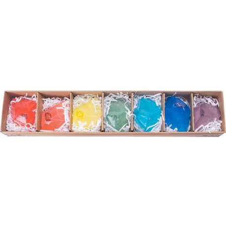 2.5" Chakra Crystal Infused Soap (Set of 7) - Magick Magick.com
