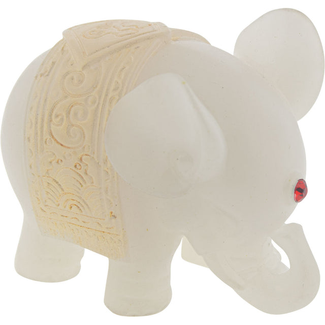 2.5" Polyresin Feng Shui Figurine - White Elephant - Magick Magick.com