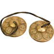 2.5" Tibetan Tingshas / Cymbals - 7 Chakras Embossed - Magick Magick.com