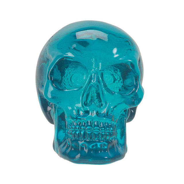 2.75" Translucent Blue Skull Statue (Pack of 4) - Magick Magick.com