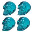 2.75" Translucent Blue Skull Statue (Pack of 4) - Magick Magick.com