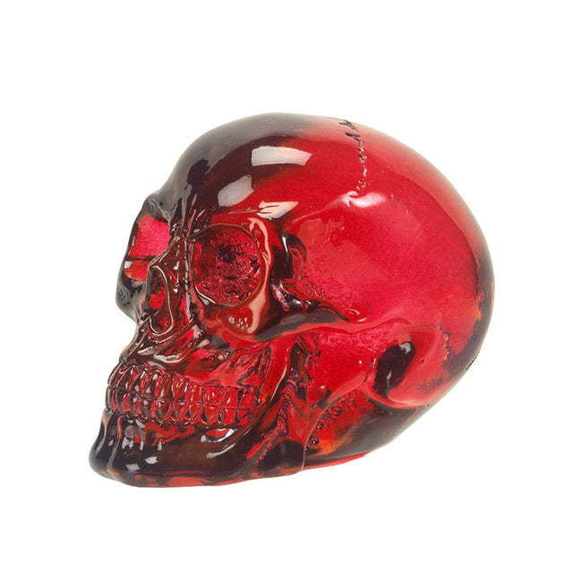 2.75" Translucent Red Skull Statue (Pack of 4) - Magick Magick.com