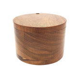 2.75" x 3.80" Acacia Wood Cylinder Storage Box - Magick Magick.com