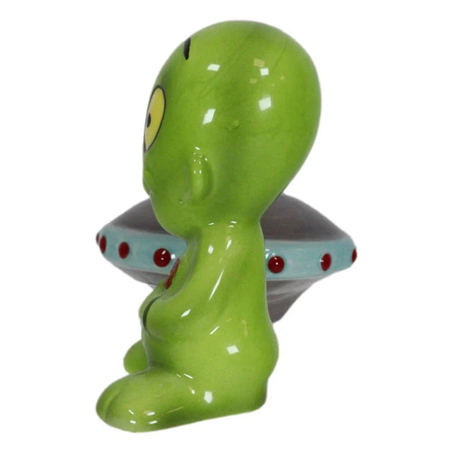 3" Alien with Saucer Statue - Magick Magick.com