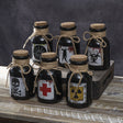 3" Ceramic Bottle - Apothecary (Set of 6) - Magick Magick.com