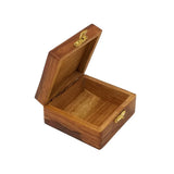 3" Cross Inlaid Wooden Box - Magick Magick.com