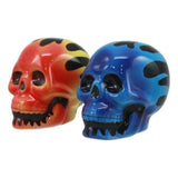 3" Salt & Pepper Shaker - Flame Skulls - Magick Magick.com