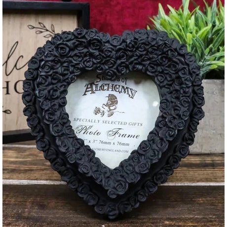 3" x 3" Black Rose Photo Frame - Magick Magick.com