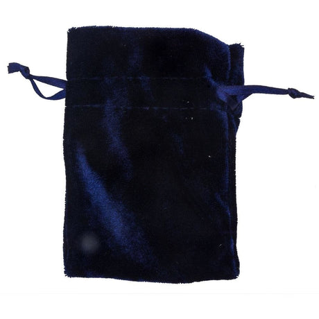 3" x 4" Premium Unlined Velvet Bag - Navy - Magick Magick.com