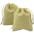 3" x 4" Unlined Velvet Bag - Cream - Magick Magick.com