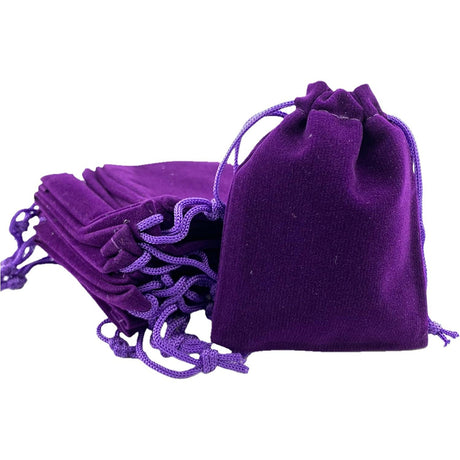 3" x 4" Unlined Velvet Bag - Purple - Magick Magick.com