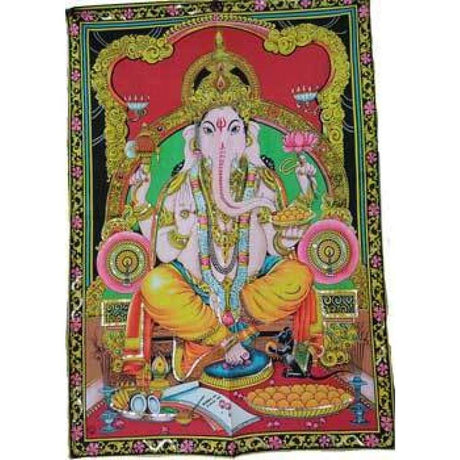 30" x 40" Ganesha Multi Color Tapestry - Magick Magick.com
