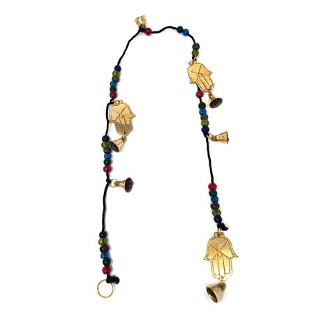 31" Hand of Compassion Brass Wind Chime - Magick Magick.com