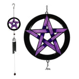 31" Purple Pentagram Wind Chime - Magick Magick.com