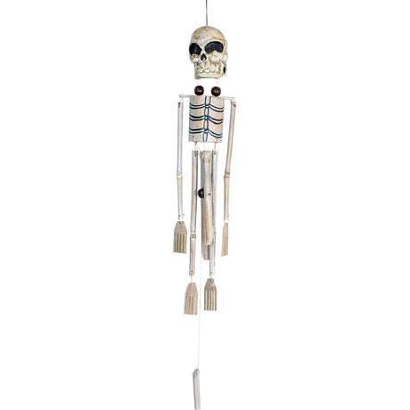 32" Animated Bamboo Wind Chime - Skeleton - Magick Magick.com