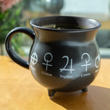 32 oz Cauldron Ceramic Porcelain Mug Soup Bowl - Alchemy - Magick Magick.com