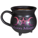 32 oz Cauldron Ceramic Porcelain Mug Soup Bowl - Moon Magic - Magick Magick.com