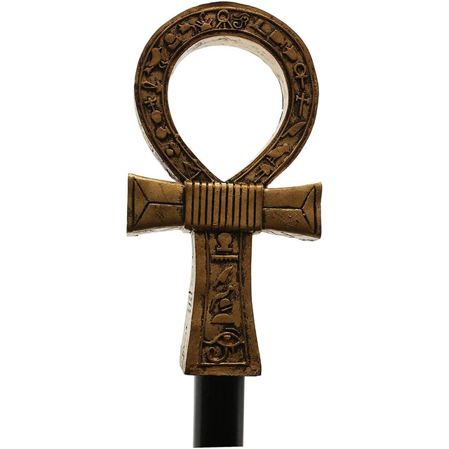 37" Walking Cane - Egyptian Ankh - Magick Magick.com