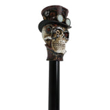 37" Walking Cane - Steampunk Skull - Magick Magick.com