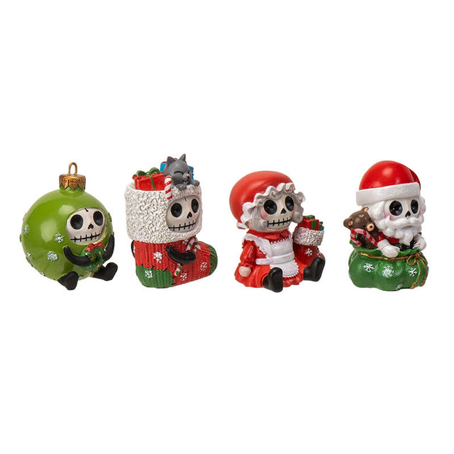 3.25" Furrybones Limited Edition Christmas Statues (Set of 4) - Magick Magick.com