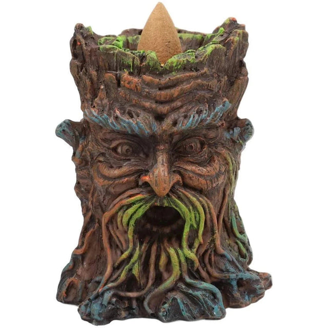 3.25" Greenman Tree Backflow Incense Burner - Magick Magick.com