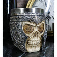 3.25" Stainless Steel Resin Mug - Armoured Skull - Magick Magick.com