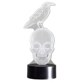 3.35" Raven on Skull 3D LED Light - Magick Magick.com