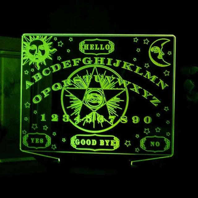 3.35" Spirit Ouija Board 3D LED Light - Magick Magick.com