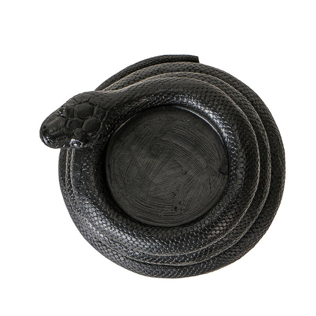 3.5" Black Snake Tealight Candle Holder - Magick Magick.com