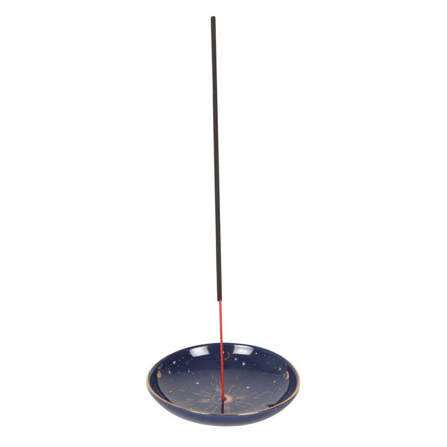 3.5" Ceramic Incense Stick Holder - Starry Sky - Magick Magick.com