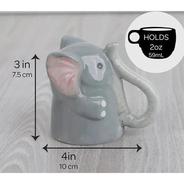 3.5" Ceramic Mini Mug - Elephant - Magick Magick.com