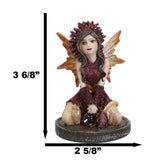 3.5" Fairy Statue - Crimson - Magick Magick.com