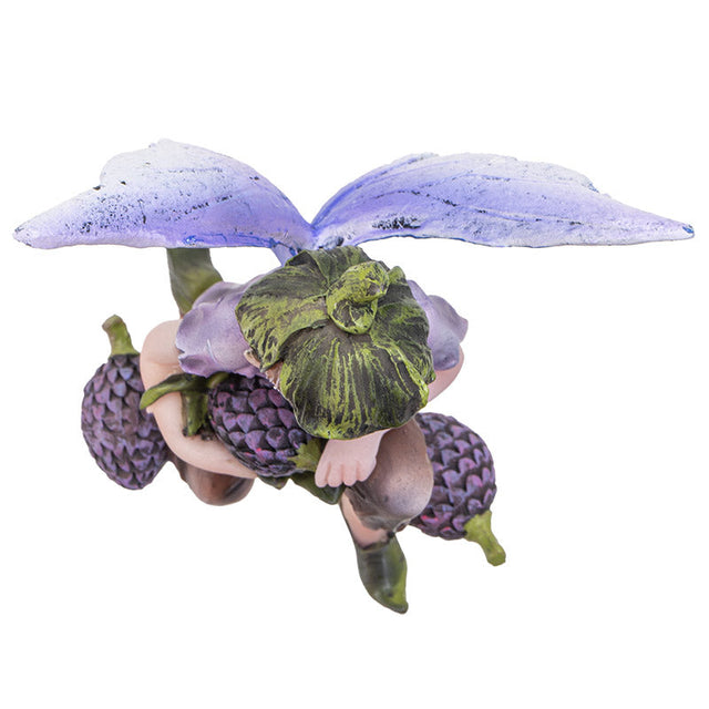 3.5" Fairy Statue - Fairy Boy with Blueberries - Magick Magick.com