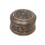 3.5" Hecate's Wheel Round Trinket Display Box - Magick Magick.com