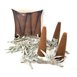 3.5" Natural White Sage Smudge Cones (5 Pack) - Magick Magick.com