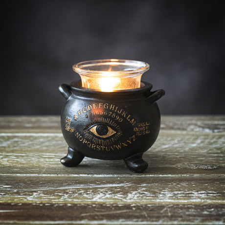 3.5" Ouija Board Cauldron Votive Candle Holder - Magick Magick.com