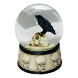 3.5" Raven on Skull Water Globe - Magick Magick.com