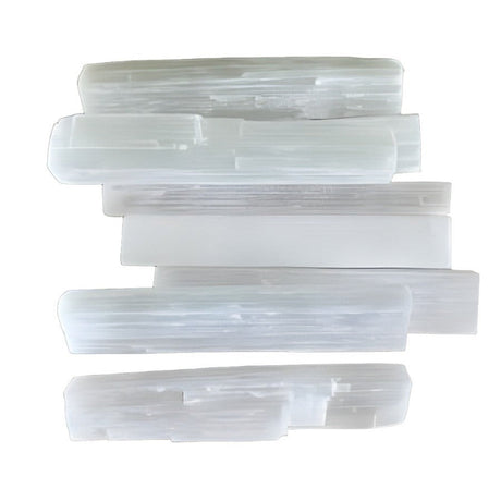 3.5" Rough Selenite - Sticks (1 lbs) - Magick Magick.com