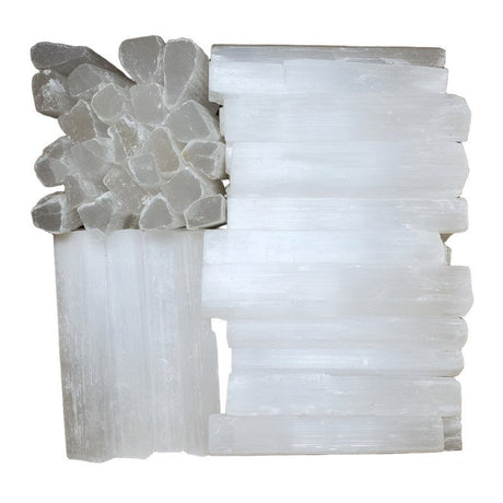 3.5" Rough Selenite - Sticks (Pack of 100) - Magick Magick.com