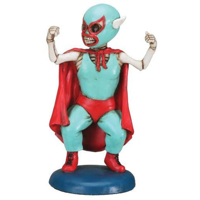 3.75" Day of the Dead Statue - Lucha Dore - Magick Magick.com