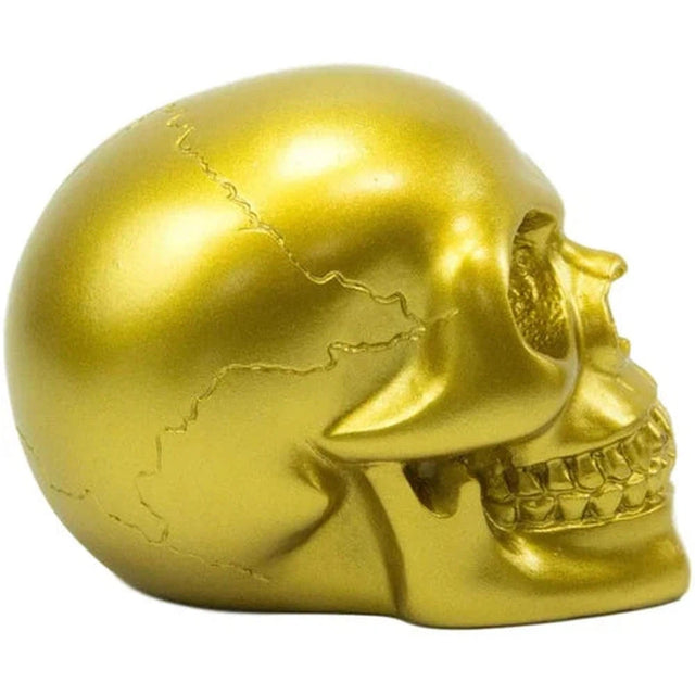 3.75" Gold Skull Statue - Magick Magick.com