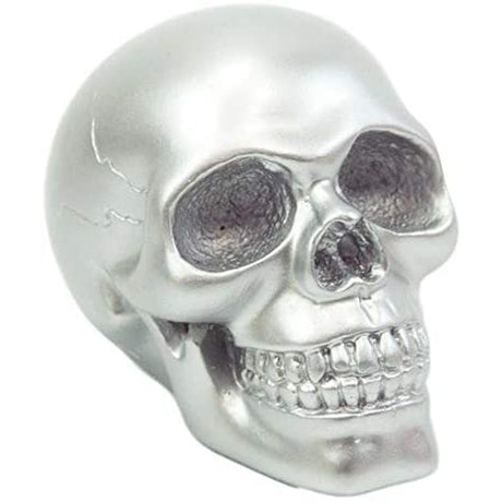 3.75" Silver Skull Statue - Magick Magick.com