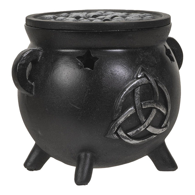 3.9" Triquetra Cauldron Cone Incense Burner - Magick Magick.com